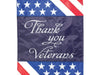 Thank You Veterans Applique Banner Flag