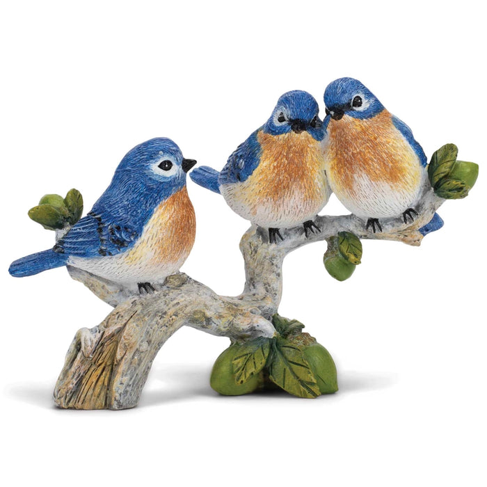 Bluebird Trio Resin Tabletop Figurine