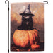 Pumpkin Witch Cat Garden Flag
