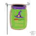 Hocus Pocus Witch Mason Jar Burlap Garden Flag