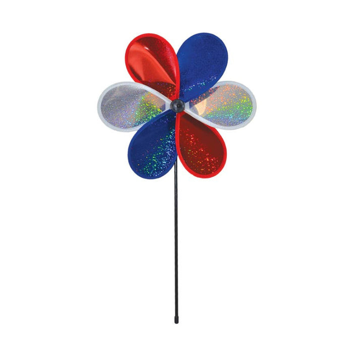 12" Patriot Sparkle Flower Spinner
