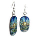 Mosaic Ocean Wood Earrings