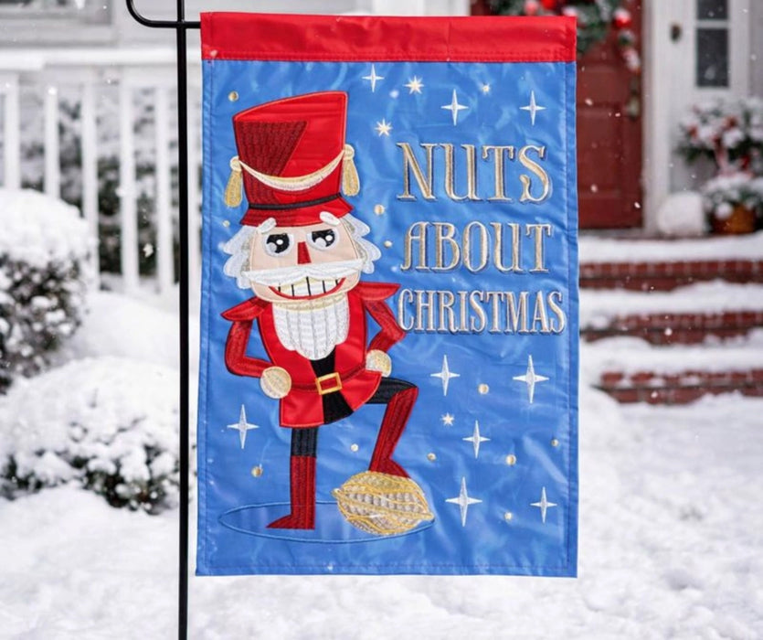 Nuts About Christmas Garden Flag