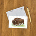 Watercolor Buffalo Postcard
