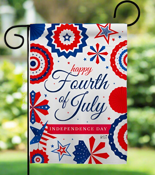 July 4th Americana Garden Flag