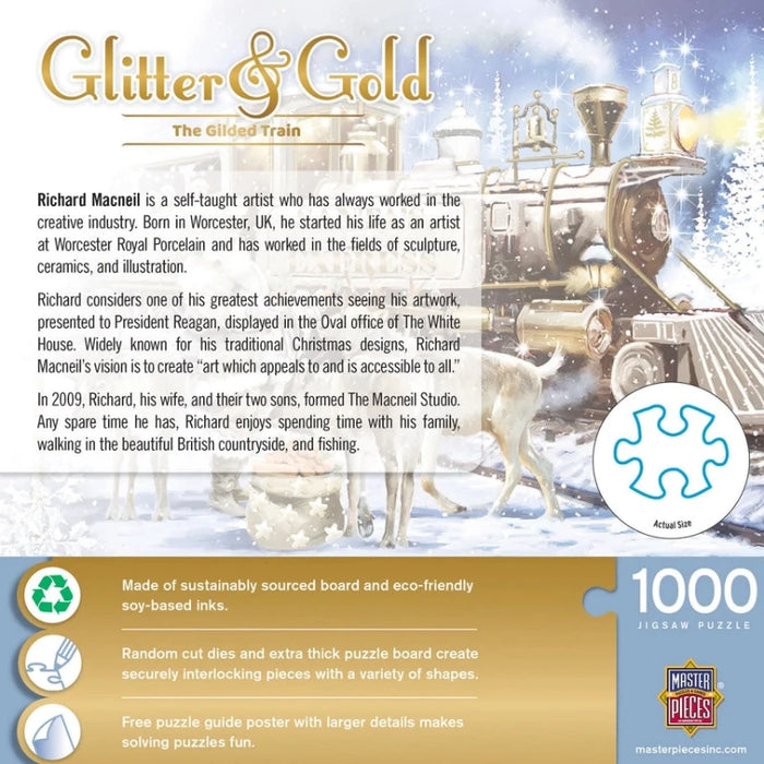 Glitter & Gold - The Gilded Train 1000 Piece Jigsaw Puzzle