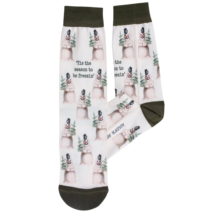 Tis The Season To Be Freezin' Crew Socks
