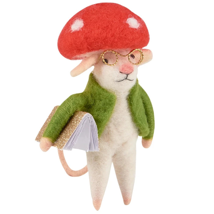 Mushroom Mouse Critter Figurine