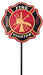 Firefighter Emblem Garden Stake