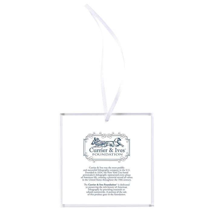 Tis the Season Glass Panel Ornament