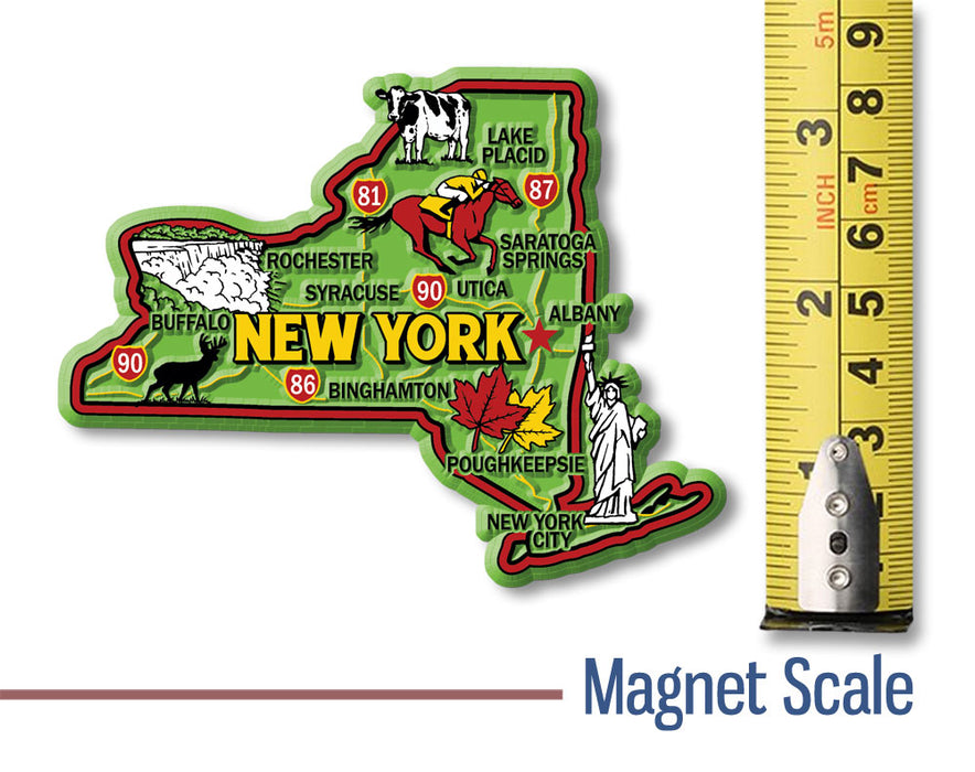 New York State Shaped Rubber Magnet