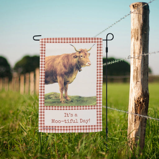 It's A Mootiful Day Garden Flag