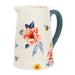 Bee-Utiful Floral Ceramic Flower Jug Vase