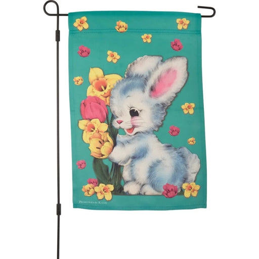 Vintage Easter Bunny Garden Flag