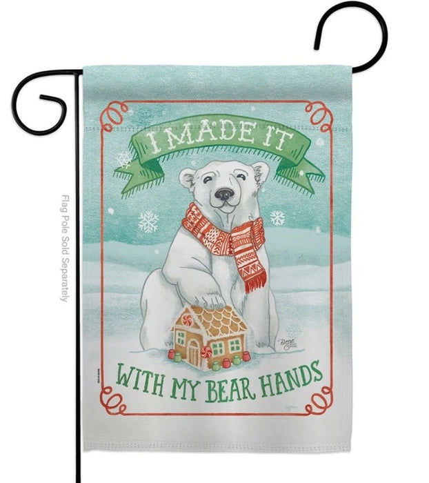 My Bear Hands Garden Flag