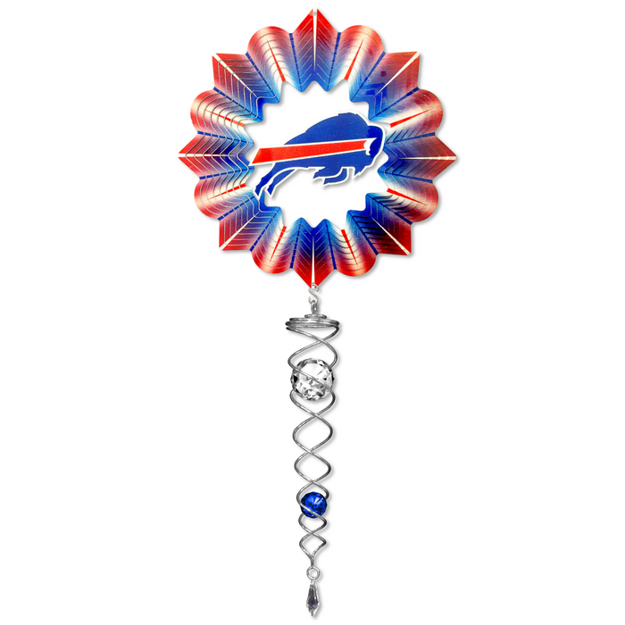 Buffalo Bills Mini Metal Wind Spinner Set