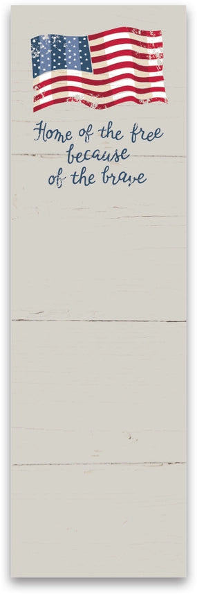 Free Because of the Brave List Pad