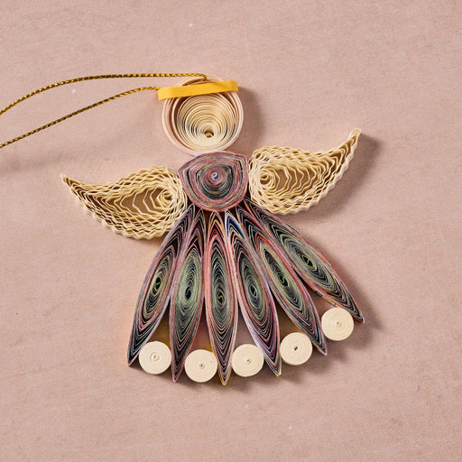 Angel Quilled Paper Ornament