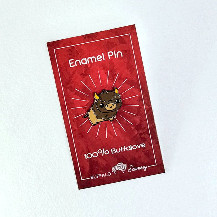 Kawaii Buffalo Lapel Pin
