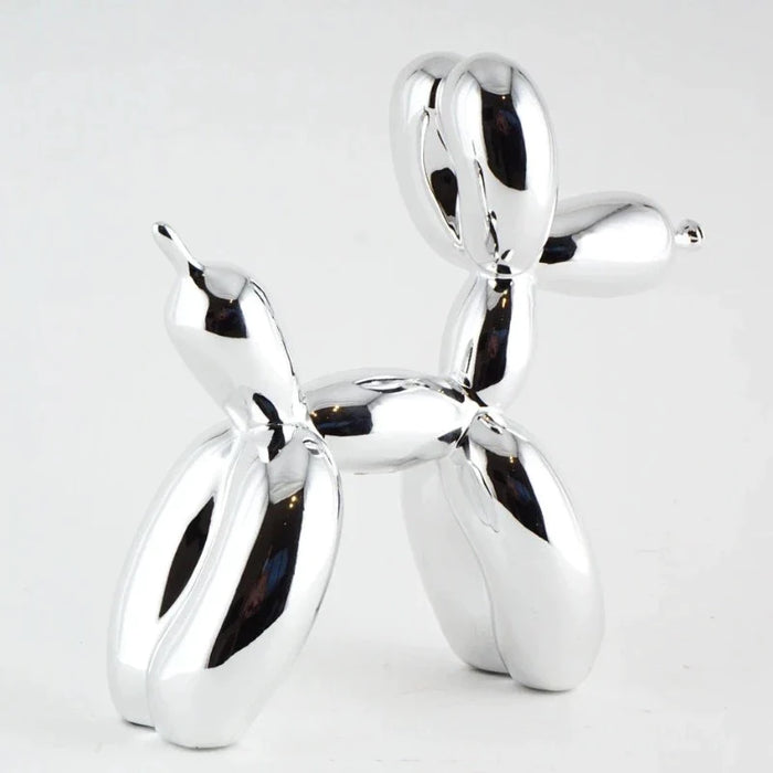 Electroplating Silver Balloon Dog Sculpture