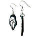 Ghostface Scream Wood Earrings