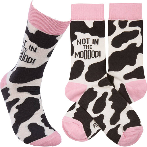 Not In The Mooood Crew Socks