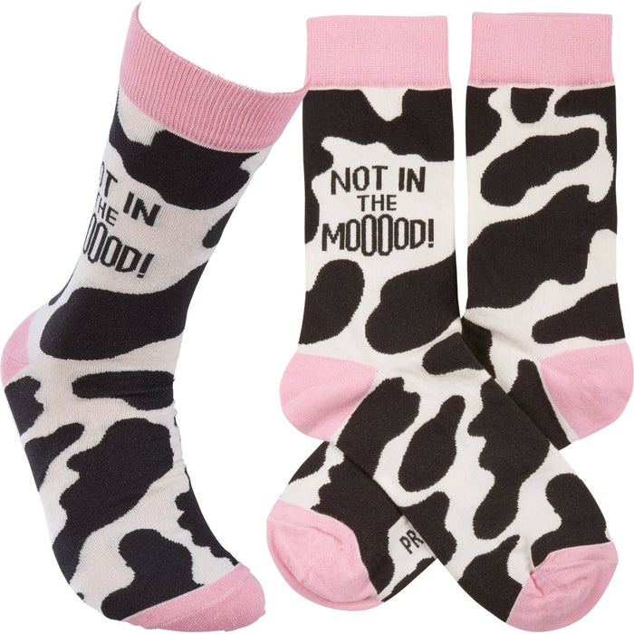 Not In The Mooood Crew Socks