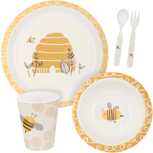 Bee Skep Child Size Bamboo Meal Set