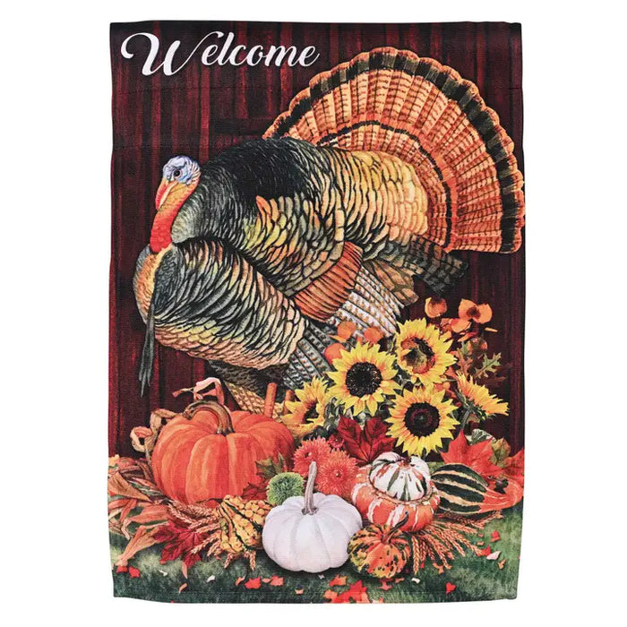 Welcome Turkey Garden Flag