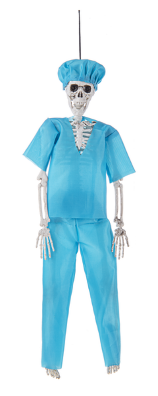 Doctor Costume Skeleton Ornament