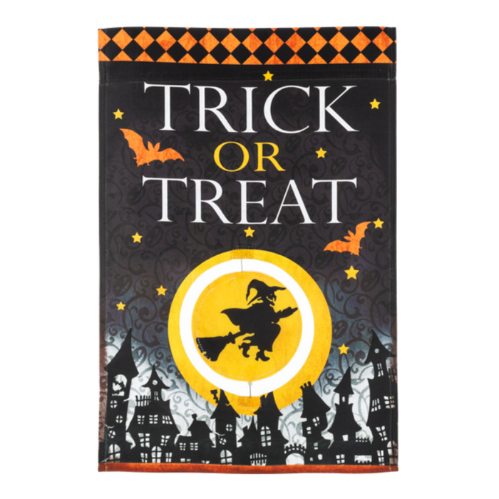 Trick or Treat Spinning Token Garden Flag