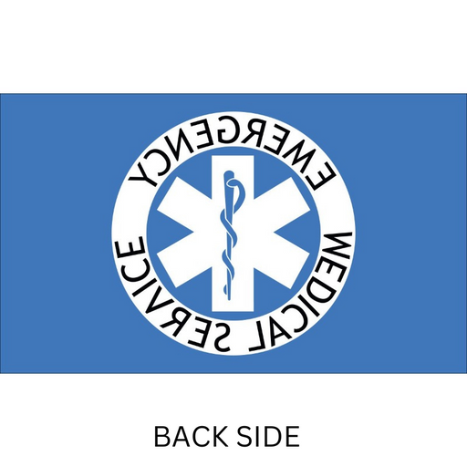 3x5' Emergency Medical Service Nylon Flag