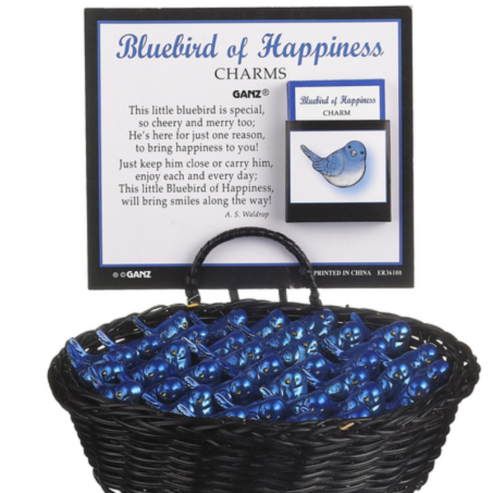 Blue Bird of Happiness Pocket Charm
