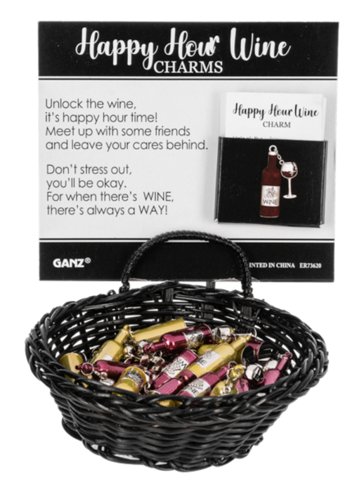 Red Wine Happy Hour Pocket Charm