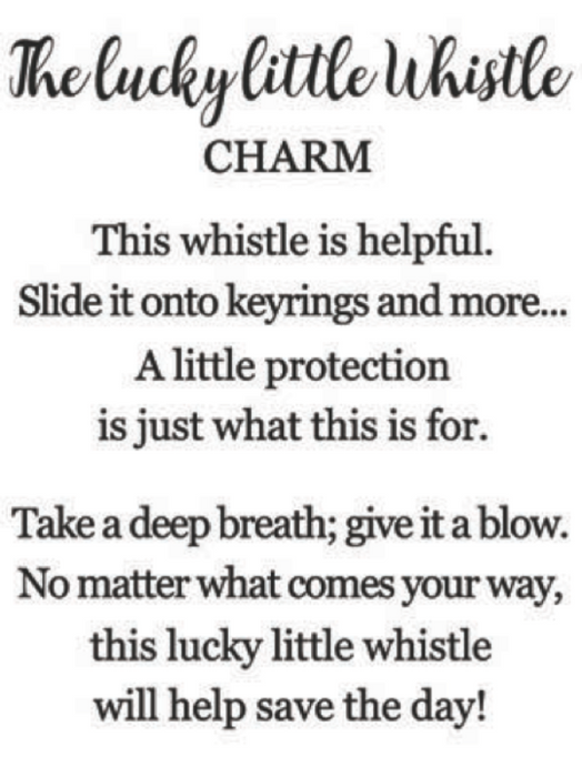 The Lucky Little Whistle Pocket Charm