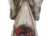Cardinal Holding Glittery Angel Statue