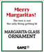 Merry Margarita Glass Ornament