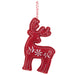 Scandinavian Print Deer Plush Ornament