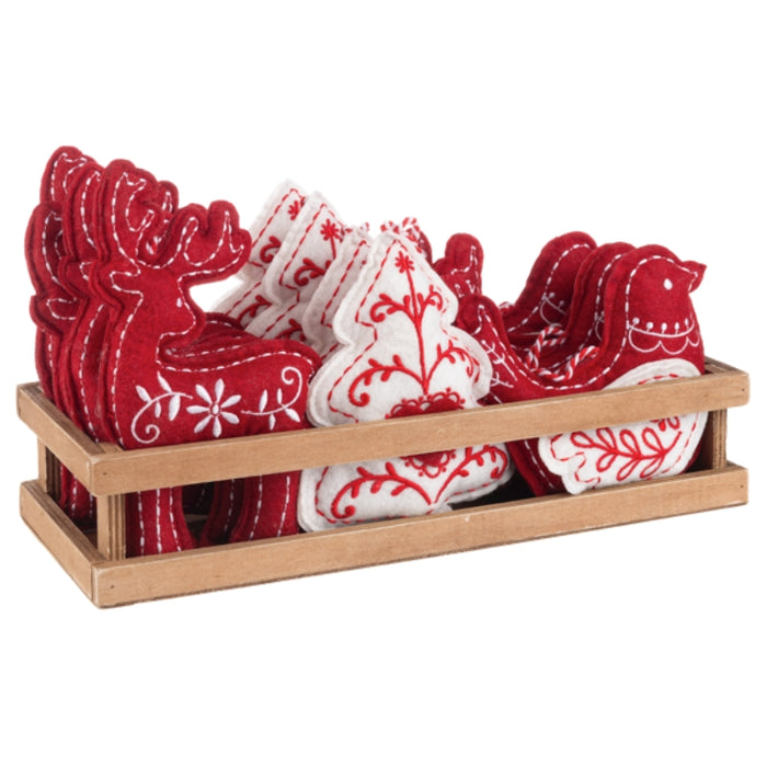 Scandinavian Print Plush Ornament - Various styles sold separately