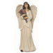 12" Snowy White Glitter Angel Figurine