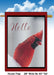 Hello Winter Cardinal Banner Flag