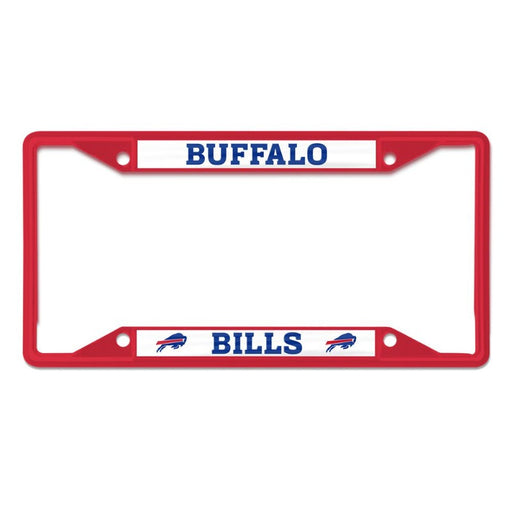 Buffalo Bills Red Metal License Plate Frame