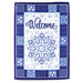 Snowflake Welcome Garden Flag