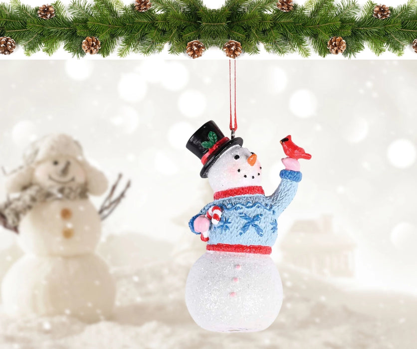 Snowman in Sweater Hanging Ornament
