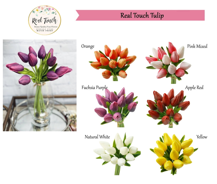 Real Feel Single Tulip Bud color chart