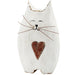 Heart Cat Chunky Shaped Wood Block