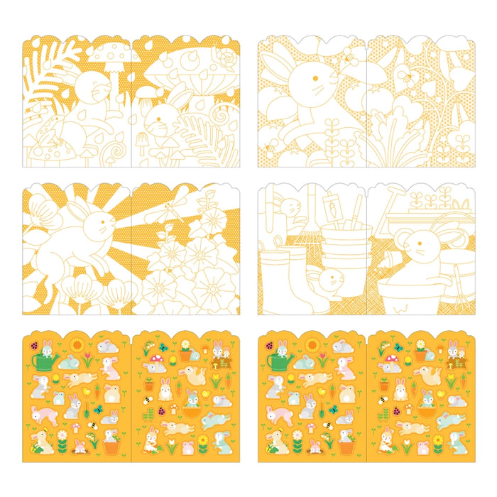 Bunnies Coloring Book w/ Stickers