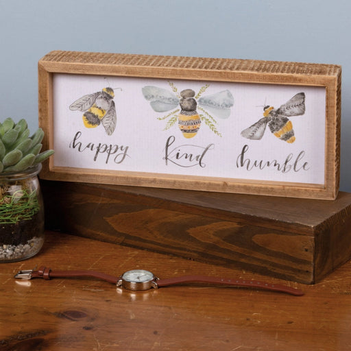 Bees Inset Box Sign