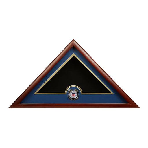 US Coast Guard Emblem Burial Flag Display Case
