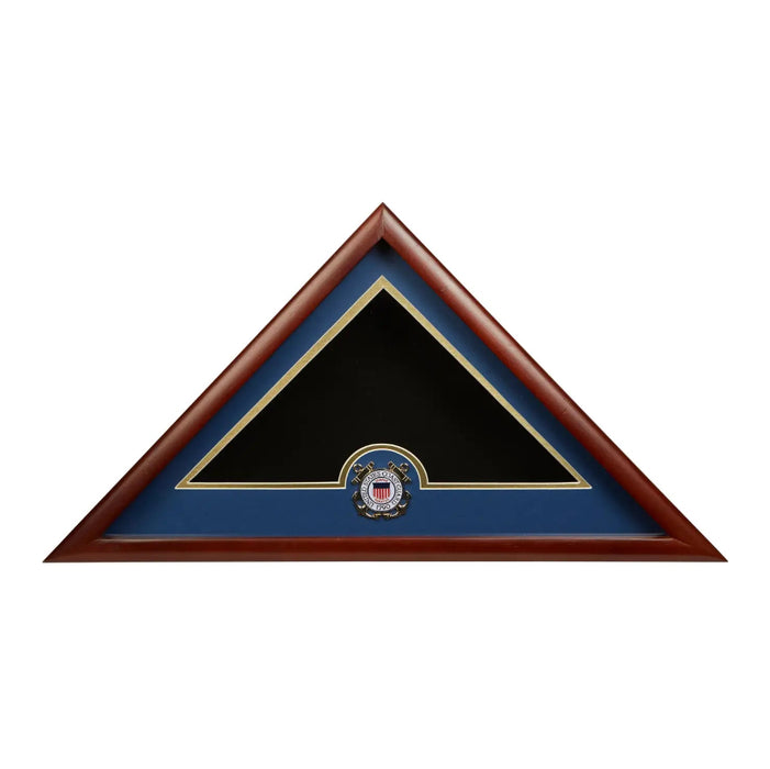 US Coast Guard Emblem Burial Flag Display Case